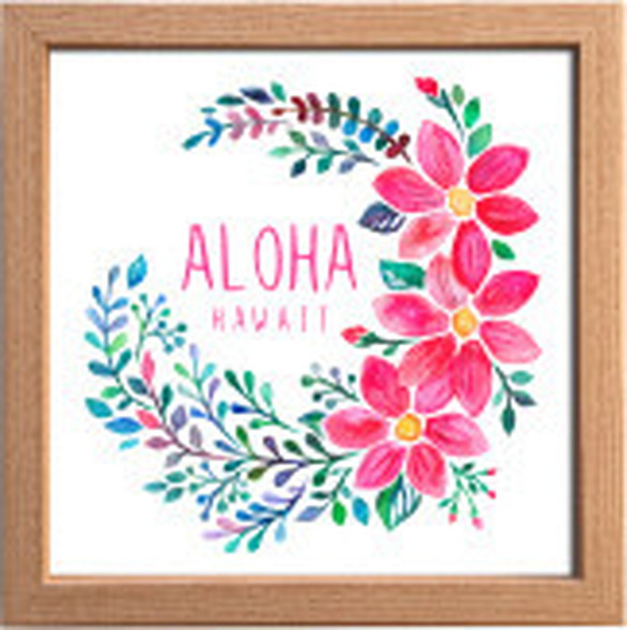 ȯ٥ե졼 SIGN FRAME ALOHA HAWAII 220x220x20mm ZSF-52340 bic-7088750s1 1ܤβ 