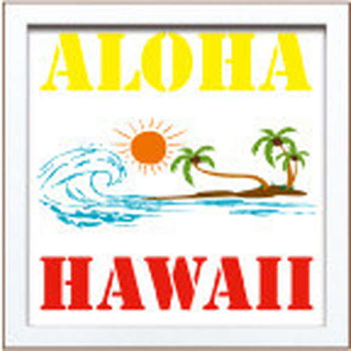 ȯ٥ե졼 SIGN FRAME ALOHA HAWAII 220x220x20mm ZSF-52366 bic-7088753s1 1ܤβ 