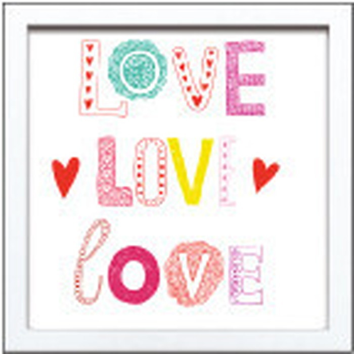 ȯ٥ե졼 SIGN FRAME LOVE LOVE LOVE 220x220x20mm ZSF-52367 bic-7088754s1 1ܤβ 