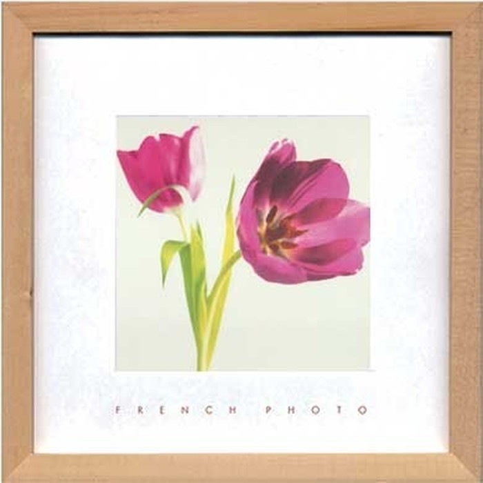 アートフレーム フレンチフォトグラフィ French Photography Puple Tulips 220x220x20mm ZFP-51894 bic-7093196s1 アートパネル アート