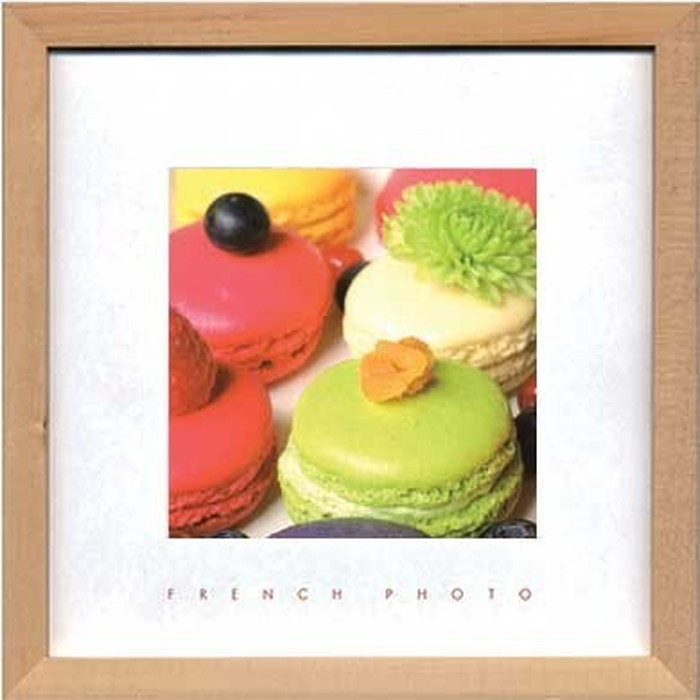 アートフレーム フレンチフォトグラフィ French Photography Macarons 220x220x20mm ZFP-51896 bic-7093198s1 アートパネル アートボー