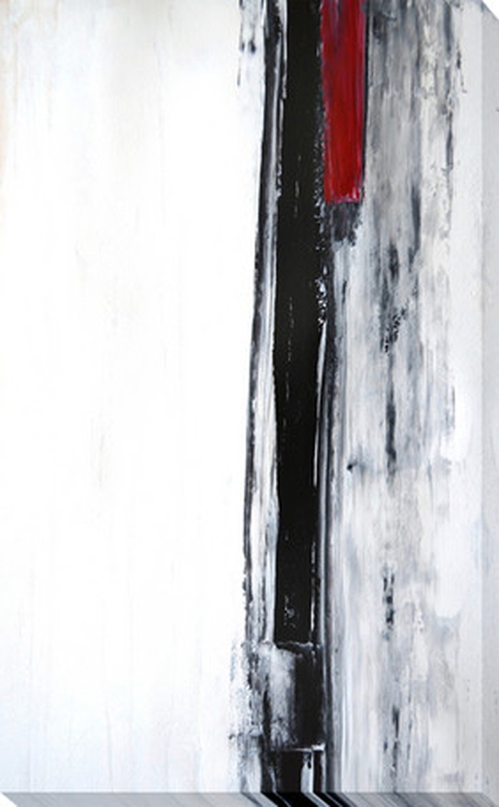 ȯ٥Хѥͥ Art Panel T30 Galler Black and White Abstract Art Painting 530x800x40mm IAP-51603 bic-7184373s1 2ܤβ 