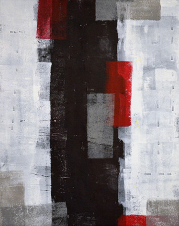 ȯ٥Хѥͥ Art Panel T30 Galler Red and Grey Abstract Art Painting 600x800x40mm IAP-51601 bic-7184389s1 1ܤβ 