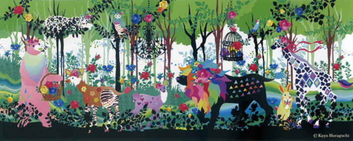 キャンバスパネル Art Panel Kayo Horaguchi Promenade 1000x450x40mm ZKH-52552 bic-7184413s1 アートパネル アートボード 壁紙 装飾フ
