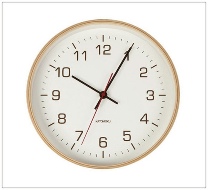 ȯɳݤ plywood wallclock 4 ʥ 252x252x50mm km-44N bic-7214087s1 1ܤβ 