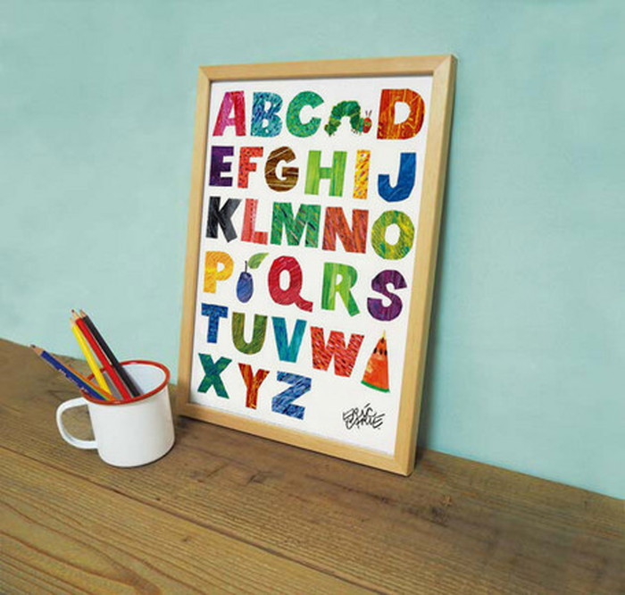 ȯ٥ȥե졼 å ʥե졼 Eric Carle Alphabets Alphabets 280x387x17mm ZEC-61869 bic-7399011s1 2ܤβ 