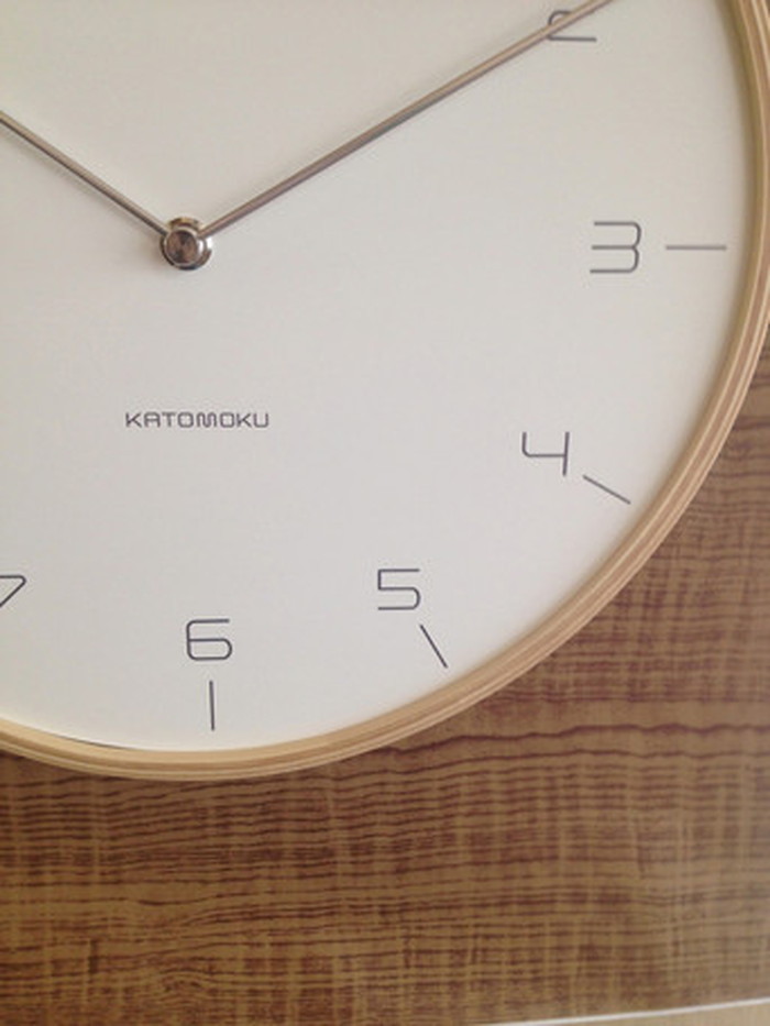 ȯɳݤ plywood wallclock7 Slim Clock ʥ 304x30mmmm km-71N bic-7414062s1 3ܤβ 
