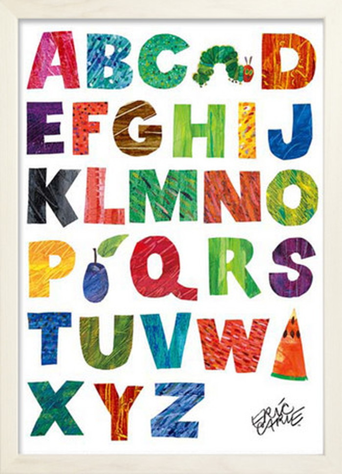 ȯ٥ȥե졼 å ۥ磻ȥե졼 Eric Carle Alphabets 280x387x17mm ZEC-53012 bic-7673608s1 1ܤβ 