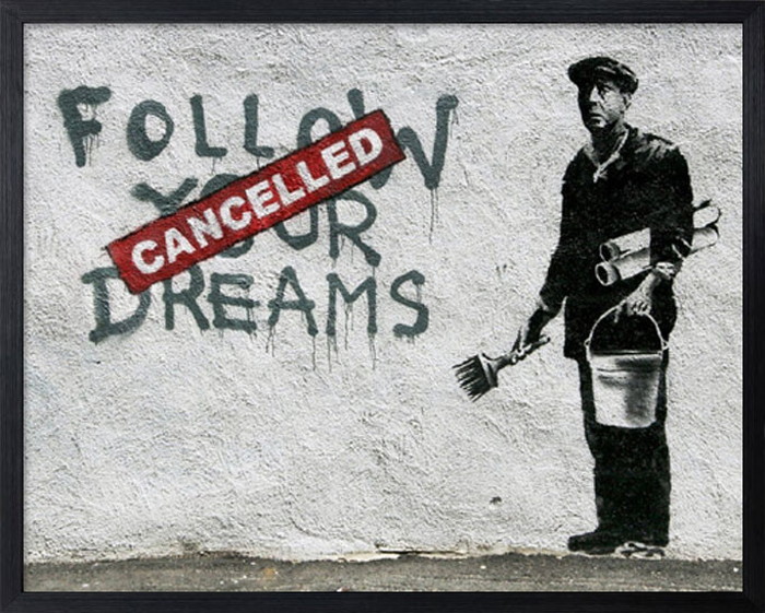 アートフレーム バンクシー Banksy Follow Your Dreams IBA-61739 bic