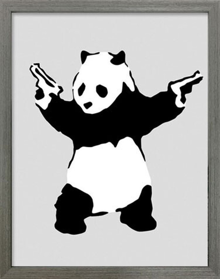 ȯ٥ȥե졼 Х󥯥 Banksy Panda with Guns IBA-61754 bic-7823280s1 1ܤβ 
