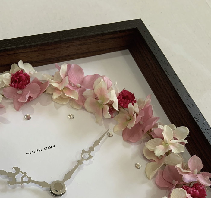 ȯ٤ եå ϥɥ󥸥 Wreath Clock Hydrangea pink CWC-52878 bic-7985425s1 2ܤβ 