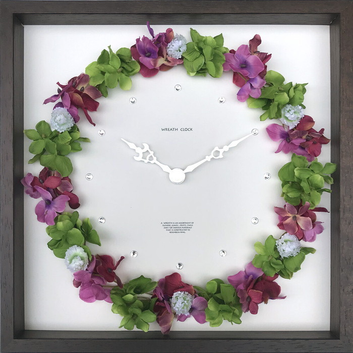ȯ٤ եå ϥɥ󥸥 Wreath Clock Hydrangea mix CWC-52876 bic-7985426s1 1ܤβ 