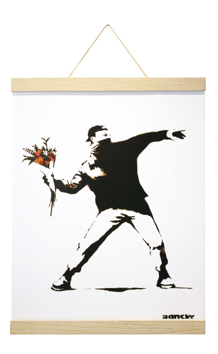 バンクシー ハンガータイプ ホワイト Banksy Molotov White Hanger style IBA-61991 bic-8868798s1 1枚目の画像