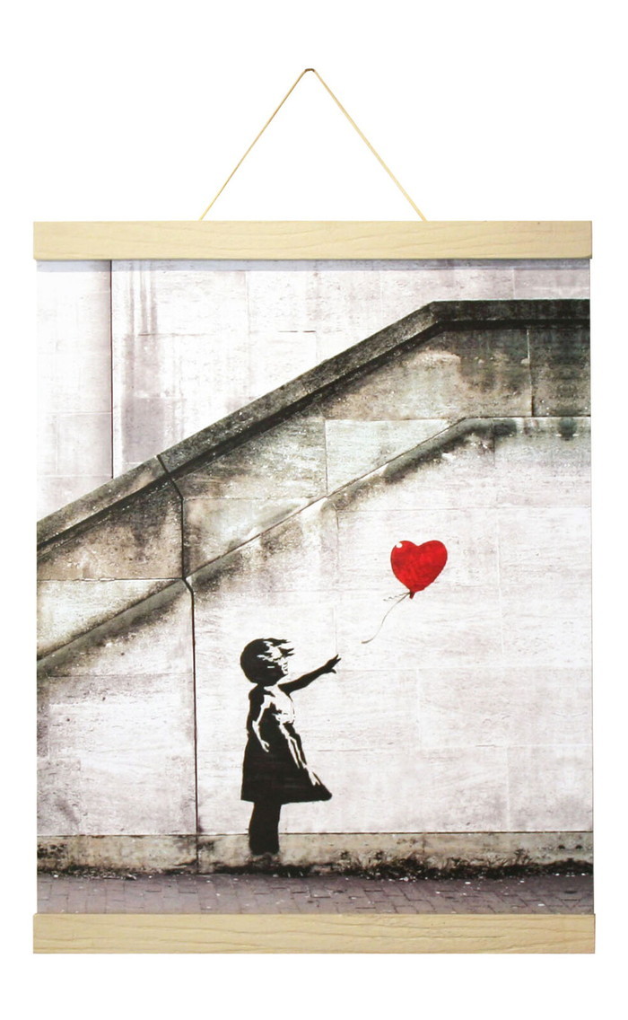 ȯ٥Х󥯥 ϥ󥬡 ۥ磻 Banksy Red Balloon White Hanger style  IBA-61992 bic-8868799s1 1ܤβ 