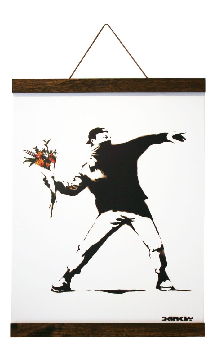 バンクシー ハンガータイプ ブラウン Banksy Molotov Brown Hanger style IBA-61994 bic-8868801s1 1枚目の画像