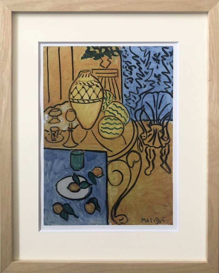 『当社発送』アートフレーム アンリ・マティス Henri Matisse Interior in Yellow and Blue,1946-NA IHM-62136 bic-9125822s1 1枚目の画像