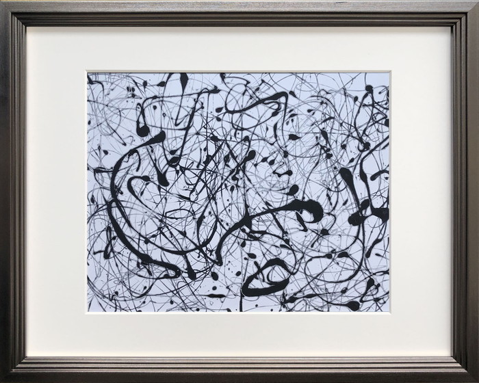 ȯ٥ȥե졼 㥯󡦥ݥå Jackson Pollock Number 14: Gray IJP-62090 bic-9125824s1 1ܤβ 