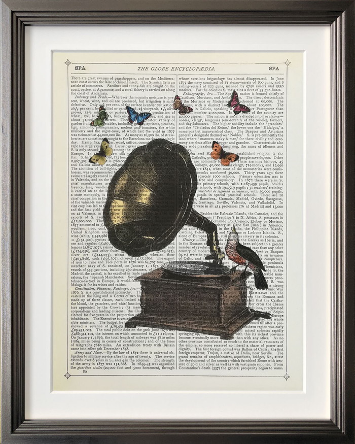 ȯ٥ȥե졼 ޥꥪ󡦥ޥͥ Marion McConaghie Gramophone, Bird & Butterflies IMM-62130 bic-9129585s1 1ܤβ 