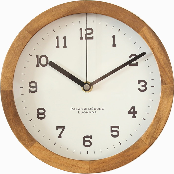 アイナ ウッドクロック Eina Wood Clock M ブラウン EIN-200BR bic-9240776s1 1枚目の画像