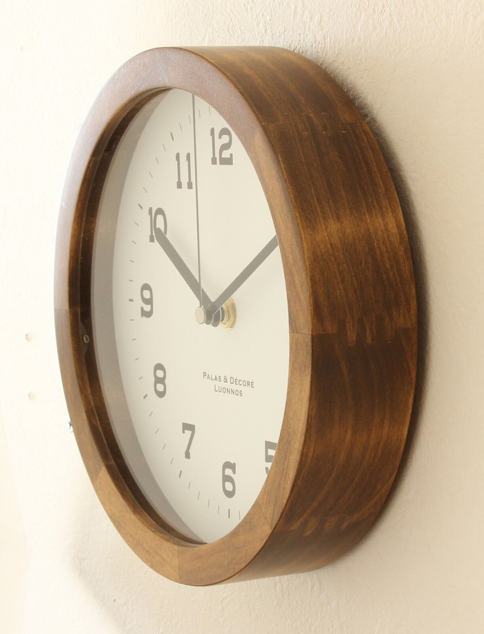 アイナ ウッドクロック Eina Wood Clock M ブラウン EIN-200BR bic-9240776s1 2枚目の画像 