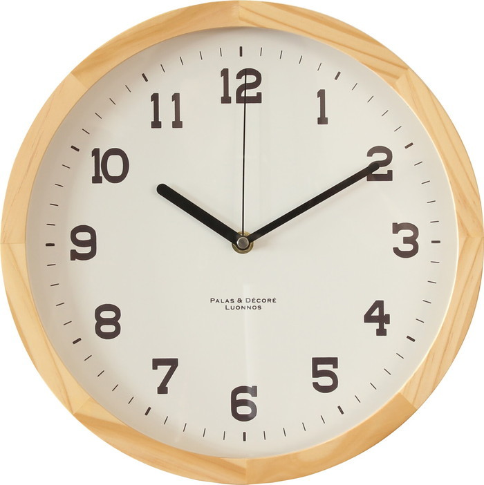 『当社発送』アイナ ウッドクロック Eina Wood Clock L ナチュラル EIN-290NA bic-9240777s1 1枚目の画像
