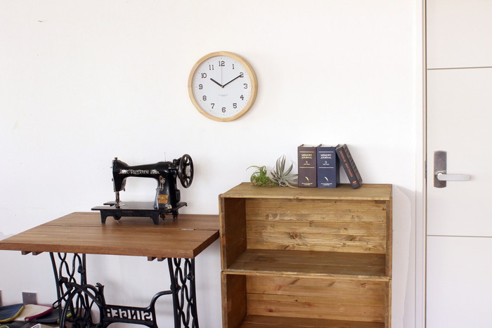 『当社発送』アイナ ウッドクロック Eina Wood Clock L ナチュラル EIN-290NA bic-9240777s1 2枚目の画像