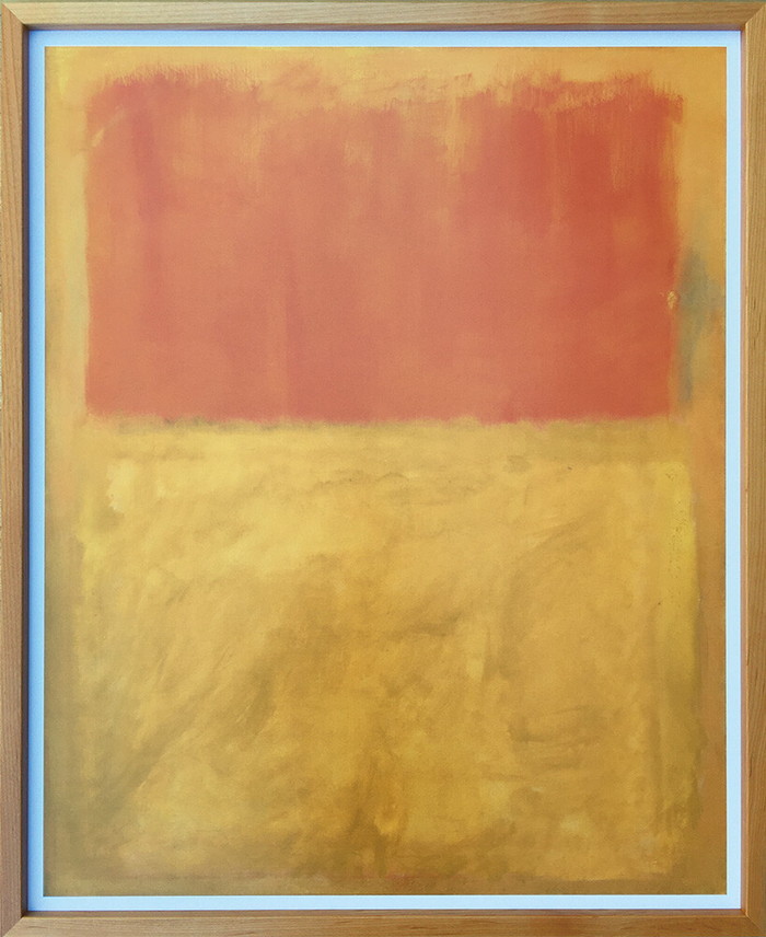マーク ロスコ Mark Rothko Orange and Tan 1954 676x828x30mm IMR