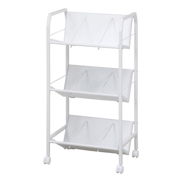[サイズ]商品サイズ：幅550×奥行400×高さ1120mm耐荷重(棚1段)5kg[素材]■構造部材:金属(鋼)/ナイロン ■表面加工:エポキシ樹脂塗装[原産国]中国[カラー]ホワイト[送料]全国一律