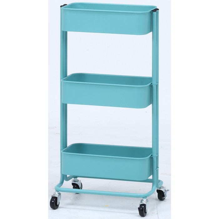[サイズ]全体：幅390 × 奥行270 × 高さ785耐荷重（カゴ）：15kgカゴ内寸：340x185x85mm[素材]スチール[生産地]中国[カラー]ブルー[送料]全国一律送料無料(北海道・沖縄・