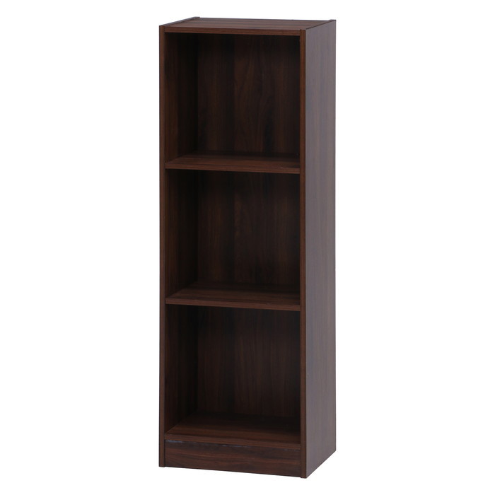 [サイズ]全体：幅415 × 奥行290 × 高さ1200耐荷重（全体）：60kg耐荷重（棚板）：20kg板厚：15mm[素材]■表面材：プリント紙化粧繊維パーティクルボード[カラー]ミディアムブラウ