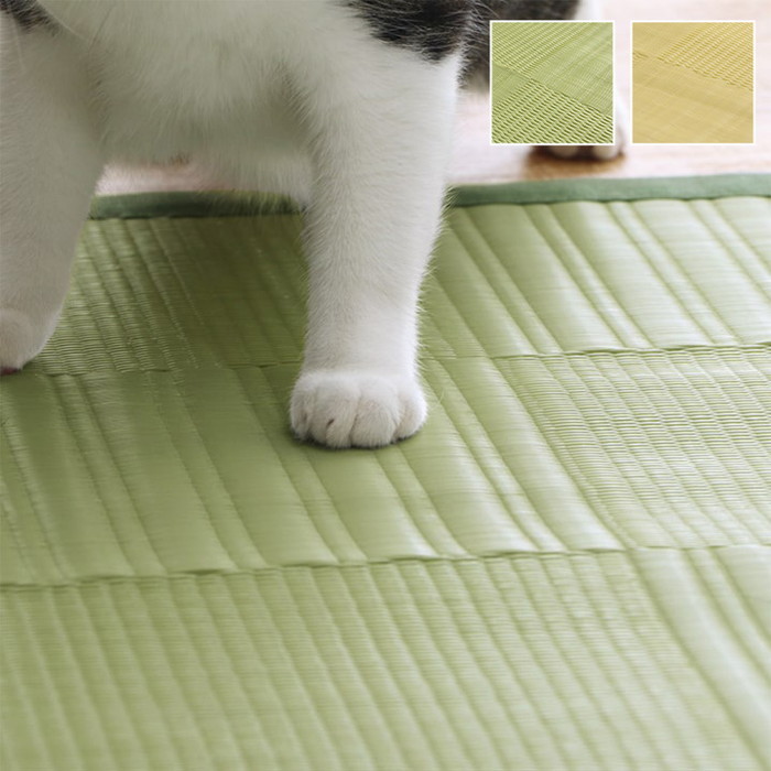 [サイズ]縦：348×横：352cm江戸間8畳厚み：約2mm[素材]素材=ポリプロピレン100%[生産地]日本[カラー]グリーン アイボリー[送料]全国一律送料無料[商品説明]抗菌・防臭効果、消臭効果
