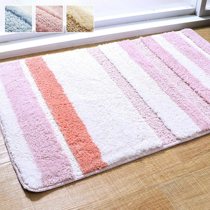 [サイズ]縦：50×横：75cm厚み：約13mm[素材]表=ポリエステル100% 裏=ポリエステル100%滑りにくい加工[生産地]中国[カラー]ベージュ ブルー グレー ピンク[送料]全国一律送料無料