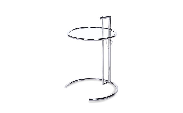 アイリーン・グレイ E1027 アジャスタブル テーブル E1027 ADJUSTABLE Side Table 5mm強化ガラス 3年保証付 inv-8033bt サイドテーブル