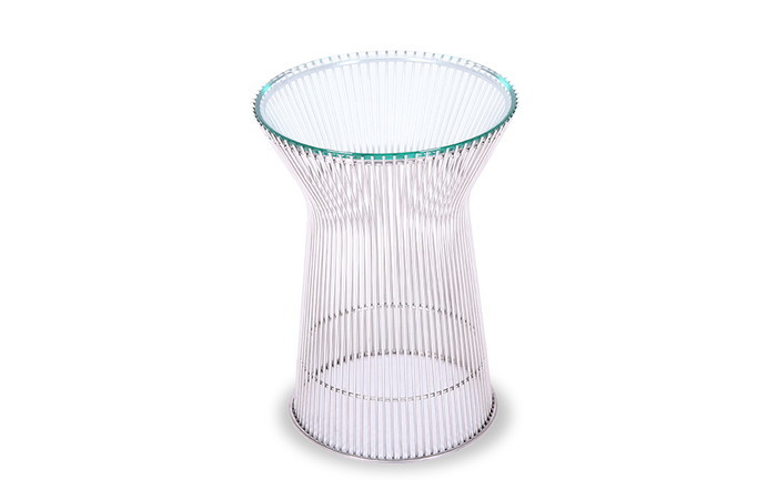 130٥󡦥ץåȥʡ ץåȥʡ ɥơ֥ PLATNER Side Table 12mm饹 3ǯݾ inv-919btsil 2ܤβ 