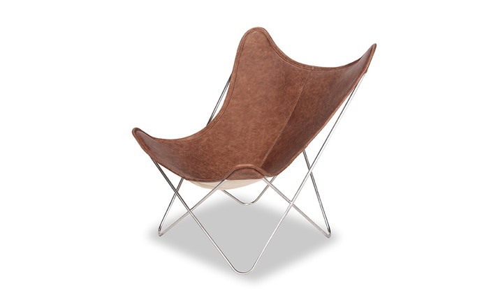 柳宗理 バタフライ チェア BUTTERFLY Chair セミアニリンレザー 本革 柳宗理 3年保証付 inv-9240ba ダイニングベンチ イス チェア 送料
