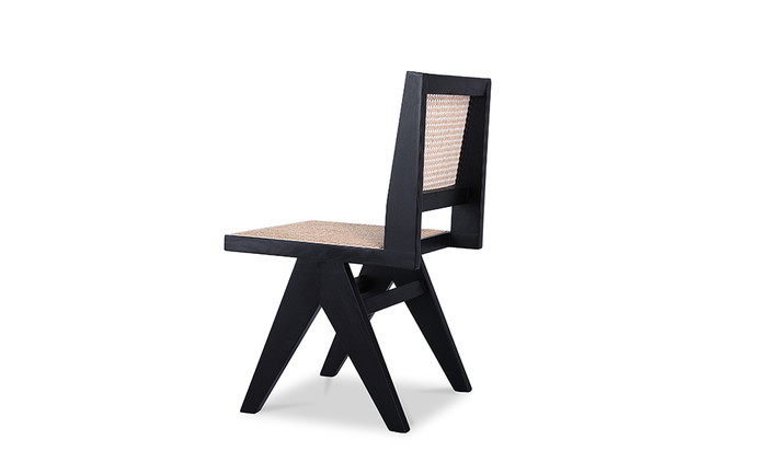 130٥ԥ롦̥ ǥ ɥ CHANDIGARH Side Chair å̵ ꥢ ֥å 3ǯݾ inv-9371ba-ash 3ܤβ 