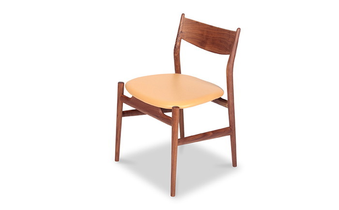 『130』シンプル チェア SIMPLE Chair セミアニリンレザー 本革 3年保証付 inv-ws-9290ba-semi 1枚目の画像 