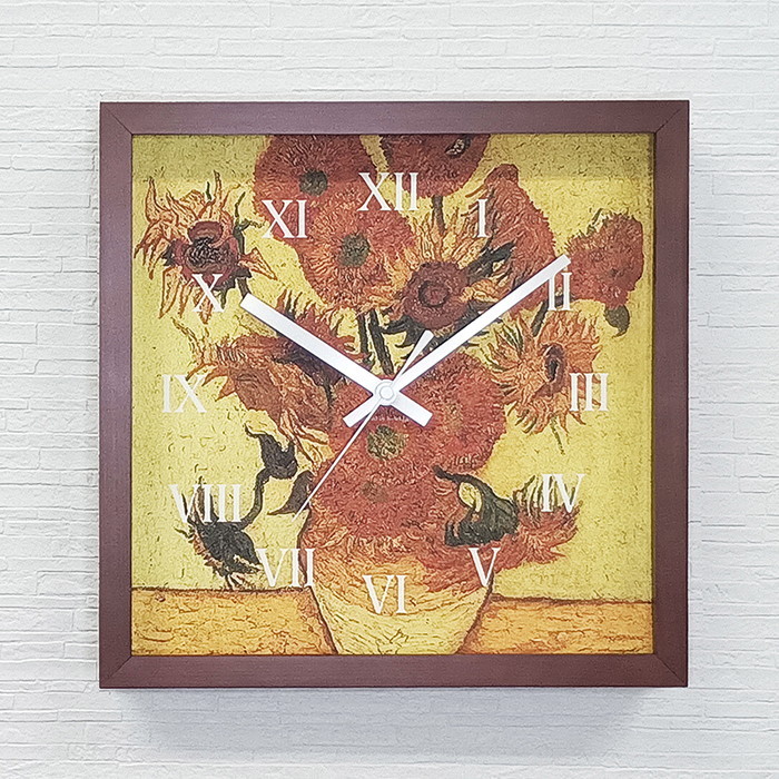 Masterpiece Clock ̾ Vincent Willem van Gogh å Ҥޤ CN-1001BR ե졼५顼 ֥饦 W265H265D45mm kar-11655603s3 1ܤβ 