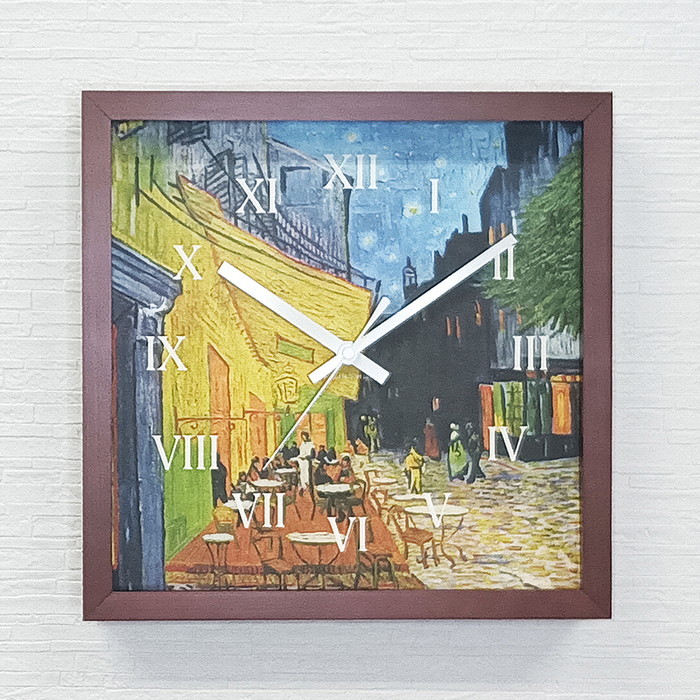 Masterpiece Clock ̾ Vincent Willem van Gogh å Υեƥ饹 CN-1003BR ե졼५顼 ֥饦 W265H265D45mm kar-11655605s3 1ܤβ 