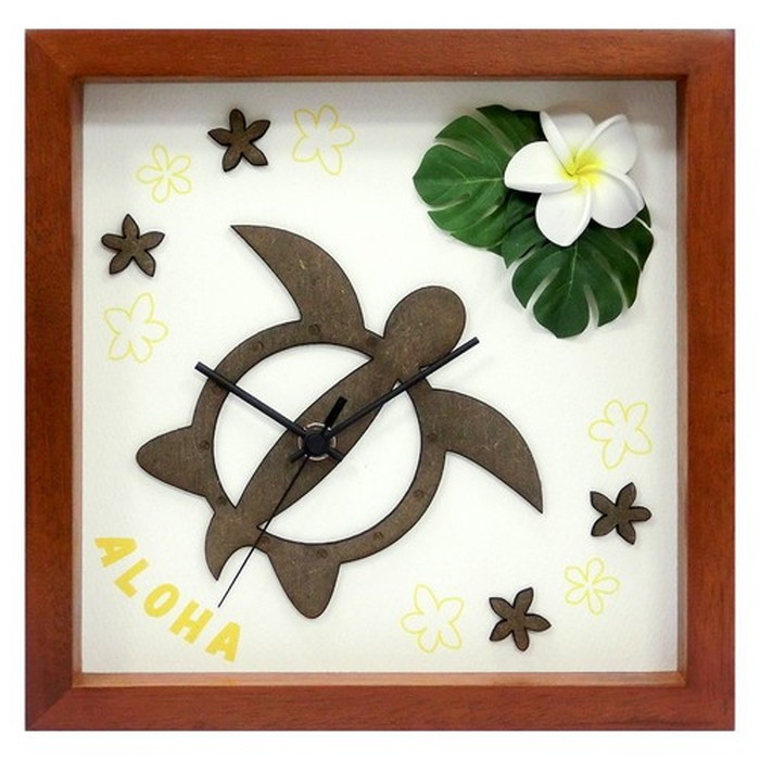 ȯ٥ϥ磻 ƥꥢ DECLOCK Hawaiian Clock Honu Flower ե졼 ֥饦 ץꥢ  DC-1811 ݾ kar-3776333s5 1ܤβ 