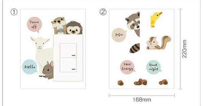 ȯSwitch Stickers åƥå Happy Baby Animals2 OSH-9005 kar-4046002s1 1ܤβ 
