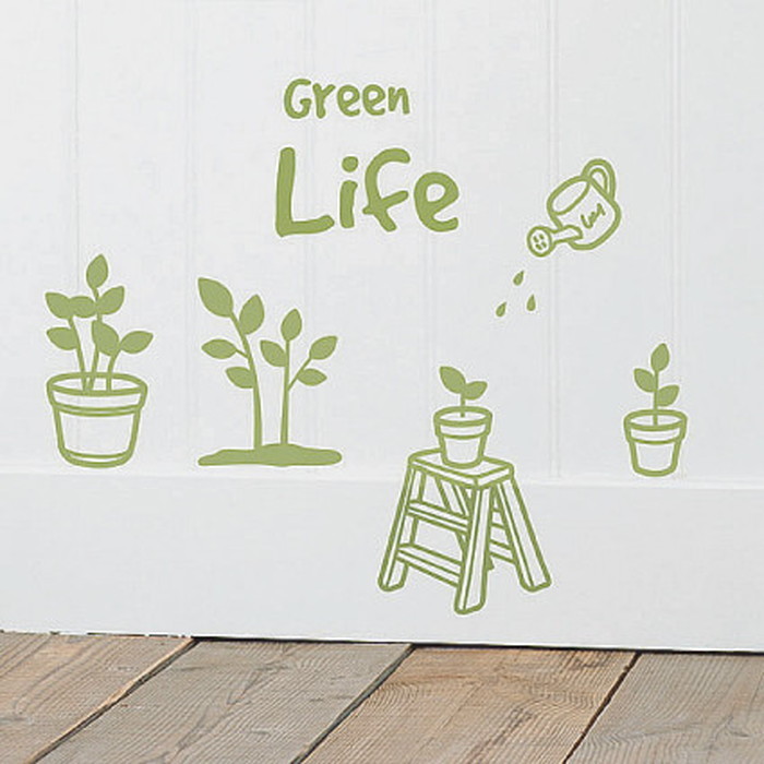 ȯMini Wall Stickers ߥ˥륹ƥå Green Life OSH-9014 kar-4046014s1 1ܤβ 