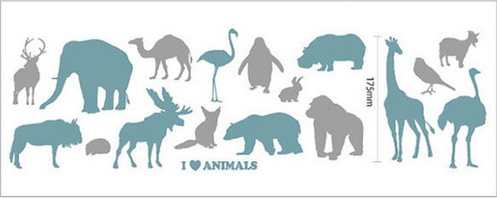 Mini Wall Stickers ミニウォールステッカー Safari OSH-9021 kar-4046020s1 1枚目の画像