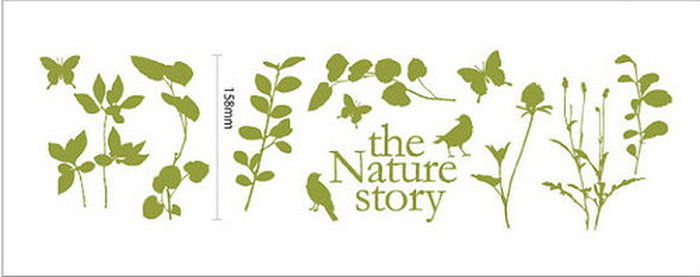 ȯMini Wall Stickers ߥ˥륹ƥå Nature story Bird OSH-9013 kar-4046026s1 1ܤβ 