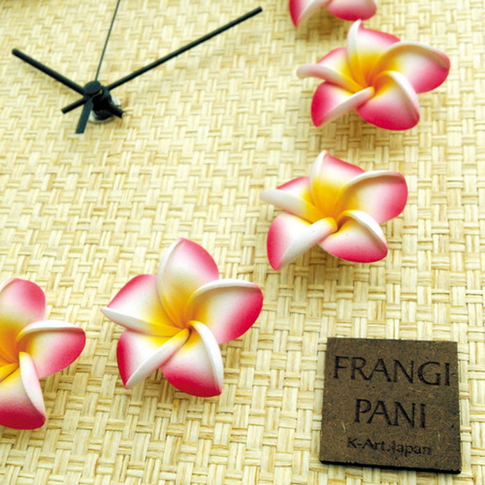『当社発送』プルメリア 文字盤 掛け時計 掛時計 FrangiPani Clock2 プルメリア ブルー ナチュラル FP-1009 保証付 kar-4534130s3 2枚目の画像