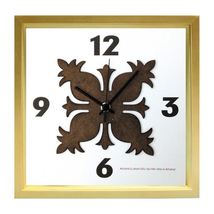 ȯ٥ϥ磻󥭥 ʸ ݤ HawaiianQuilt Clock ѥʥåץ ʥ HK-1003 ݾ kar-4534131s3 1ܤβ 