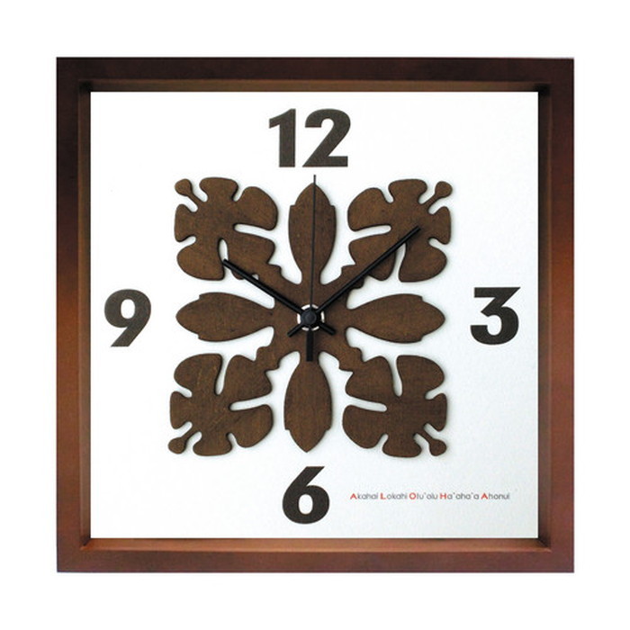 ȯ٥ϥ磻󥭥 ʸ ݤ HawaiianQuilt Clock ϥӥ ֥饦 HK-1005 ݾ kar-4534131s5 1ܤβ 