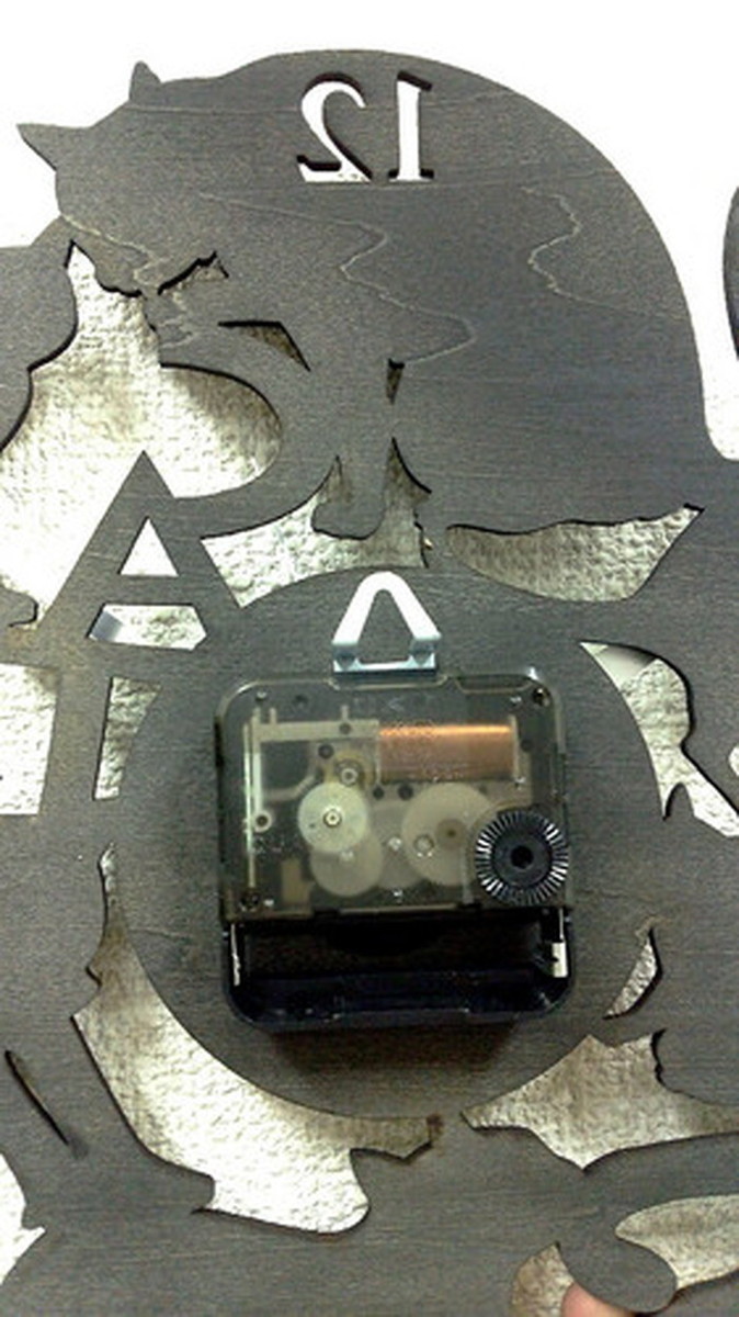 『当社発送』シルエットクロック Silhouette Clock2 CAT Cat ネコ Black 保証付 sk-2002 kar-4650408s1 4枚目の画像 
