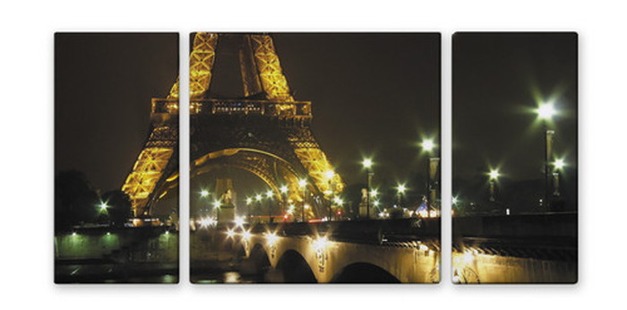 ȯCANVAS ART Х Paris Eiffel Tower ѥ åե M W600H300 3 US-1002 kar-4999344s1 1ܤβ 