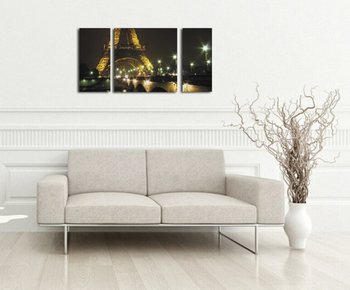 ȯCANVAS ART Х Paris Eiffel Tower ѥ åե M W600H300 3 US-1002 kar-4999344s1 2ܤβ 